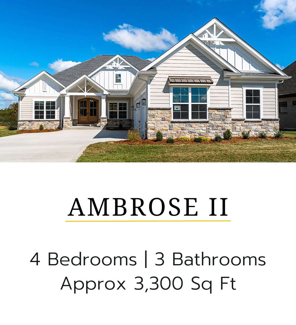 Ambrose II Estate 4 bedroom 3 bathrooms Home Plan in Champion's Pointe