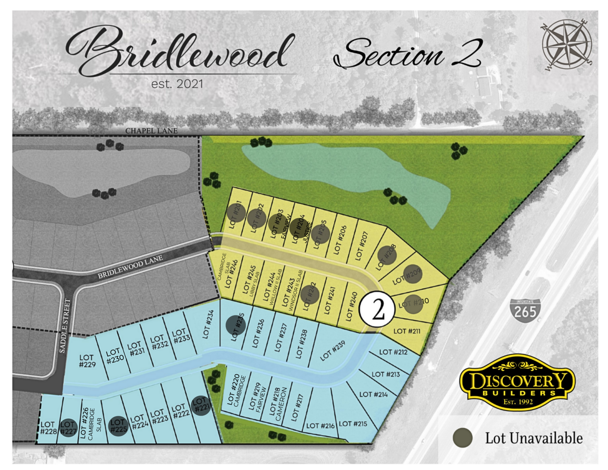 Bridlewood Section 2 Plat Map