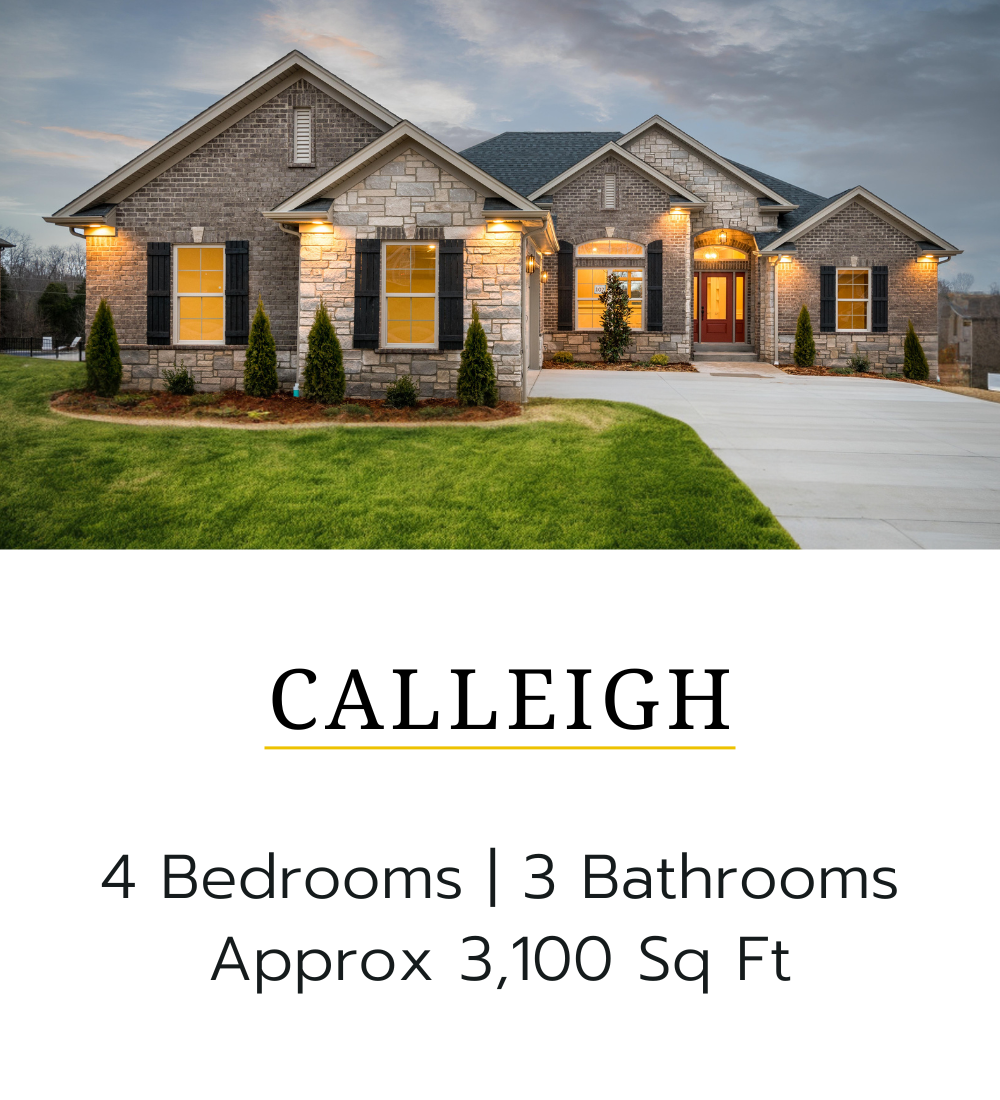 Calleigh 3 bedroom 3 bathrooms Home Plan in Champion's Pointe