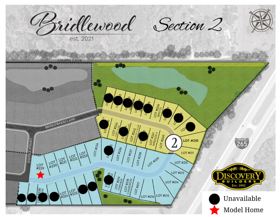 Bridlewood Section 2 Plat Map